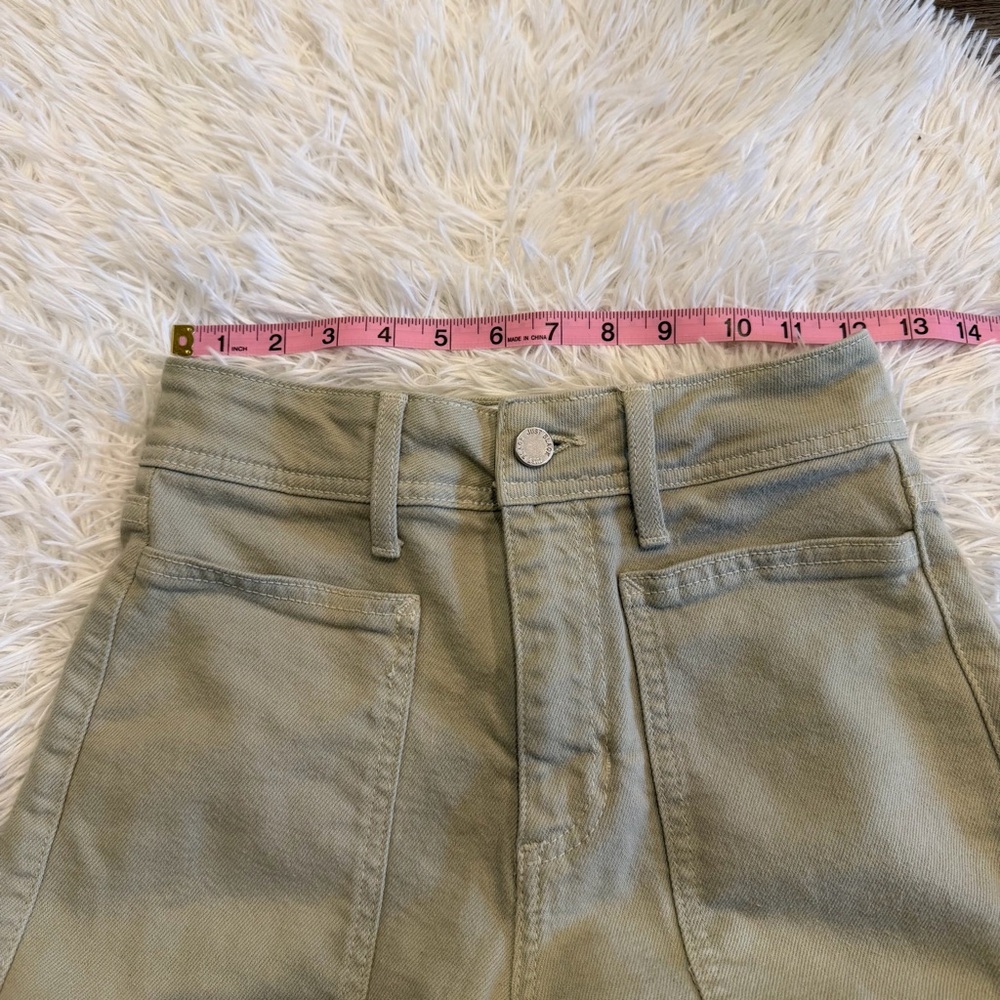 Just Black Denim Nautical Wide Leg Jean Scandi 24 Sage Quiet Luxury Minimal - Picture 4 of 9